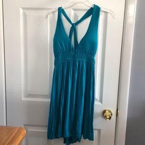 Teal cotton dress